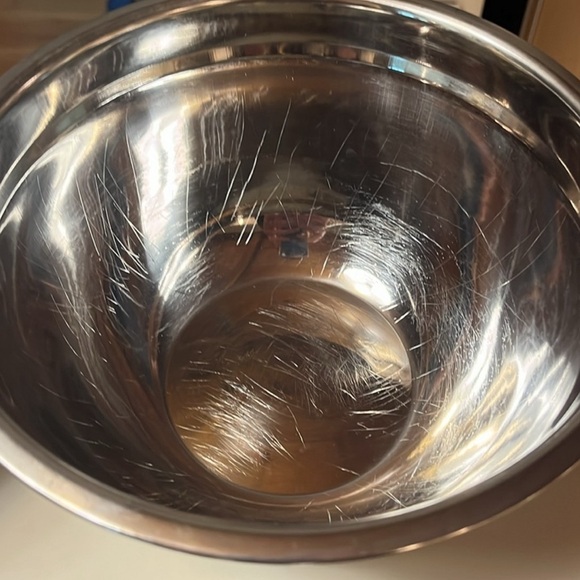 Set Of 3 Mixing Bowls Stainless Steel Gently Loved Condition Final Sale - Picture 3 of 9
